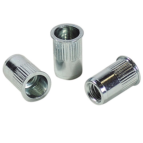 Blind nut rivet with serration (small flange)/NSK-MR　Steel material